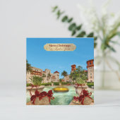 聖アウグスティーヌ・フロリダのメリークリスマスエレガント シーズンカード (スタンド正面)