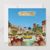 聖アウグスティーヌ・フロリダのメリークリスマスエレガント シーズンカード (正面)