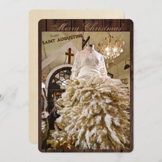 聖アウグスティーヌ・フロリダのメリークリスマス シーズンカード (正面/裏面)