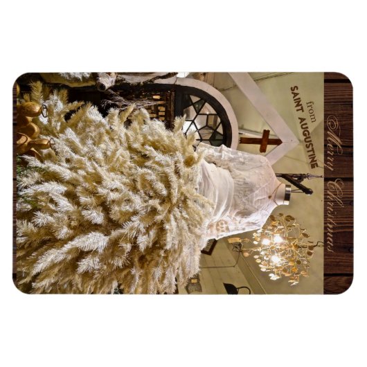 聖アウグスティーヌ・フロリダのメリークリスマス マグネット (横)