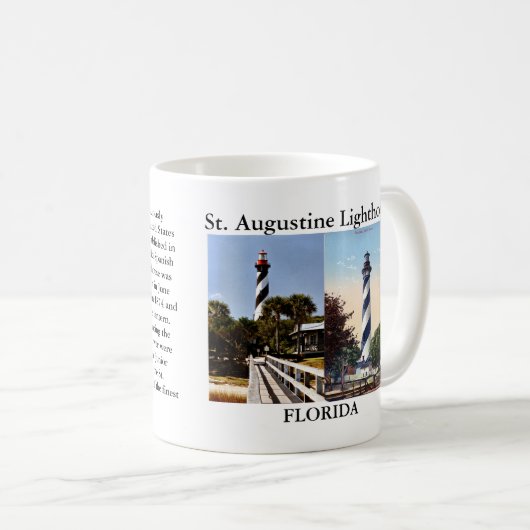 聖アウグスティーヌ、フロリダライトハウスマグ コーヒーマグカップ (正面右)