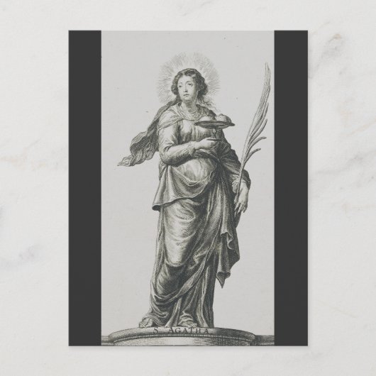 聖アガサ・オブ・シチリー ポストカード (正面)