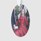 聖アグネスと子羊(詳細、M 070)アクリル オーナメント (正面)