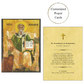 聖アタナシウス正教会キリスト教祈りの言葉カード プレイスカード