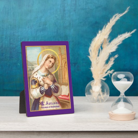 聖アデレード、神聖ローマ皇帝(LT 03) 5"x7" フォトプラーク (側面)