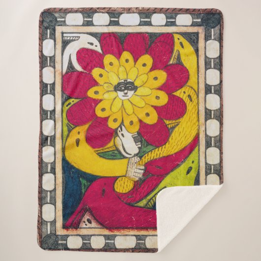 聖アドルフ王座、顔花 |アドルフöフリ | シェルパブランケット (正面)