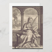 聖アナスタシア キリスト教の聖人であり殉教者 招待状 (正面/裏面)