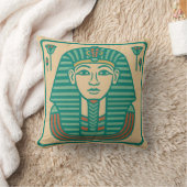 聖アヌビス&パピルスのエジプト美術 クッション (ブランケット)