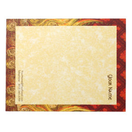 聖アポロニアの炎 (VVP 001a) 11"x8.5" 垂直 ノートパッド