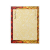 聖アポロニアの炎(VVP 001a) 11"x8.5"水平線 ノートパッド (回転)