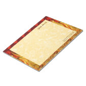 聖アポロニアの炎(VVP 001a) 11"x8.5"水平線 ノートパッド (アングル)