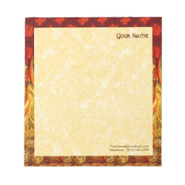 聖アポロニアの炎 (VVP 001a) 5.5"x6" 縦 ノートパッド