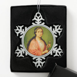 聖アポロニア (BLA 001) スノーフレークピューターオーナメント