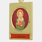 聖アポロニア（VVP 001） ゴールドプレートバナーオーナメント (左)