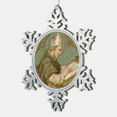 聖アルベルト・ザ・グレート(BK 013) スノーフレークピューターオーナメント (右)