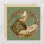 聖アルベルト・ザ・グレート (BK 013) 白紙グリーティングカード (正面/裏面)