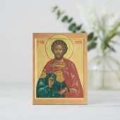 聖アレクサンダー・ネフスキー正教会のキリスト教のアイコン ポストカード (スタンド正面)