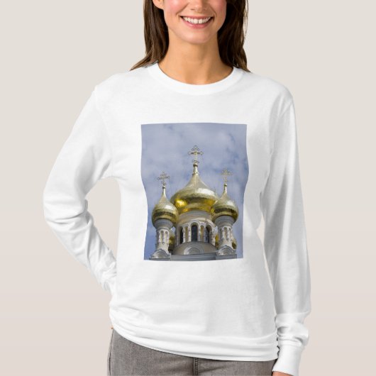 聖アレクサンドル・ネフスキー大聖堂の外観 Tシャツ (正面)