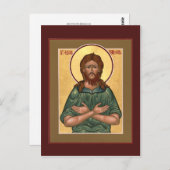 聖アレクシスマンオブゴッド祈りの言葉カード ポストカード (正面/裏面)