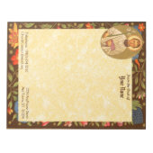 聖アロイシウス・ゴンザガ（PM 01） 11"x8.5" ノートパッド (正面)