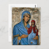 聖アンとトトコス正教会のキリスト教のアイコン ポストカード (正面/裏面)