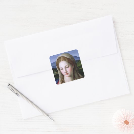 聖アンと聖ヨハネ乳児の聖家族 スクエアシール (封筒)