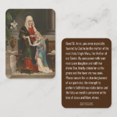 聖アンと賛美ヴァージンマリーカトリック祈りの言葉 プレイスカード (正面/裏面)