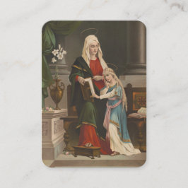 聖アンと賛美ヴァージンマリーカトリック祈りの言葉 プレイスカード