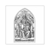 聖アンと賛美ヴァージンマリー・イエス・カトリック ラバースタンプ (インプリント)