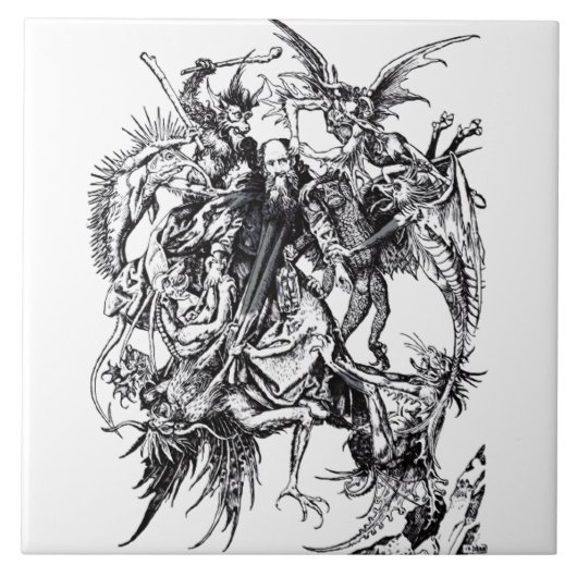 聖アンソニーの誘惑素晴らし タイル (正面)