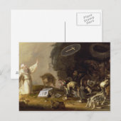 聖アンソニーの誘惑（パネル） ポストカード (正面/裏面)