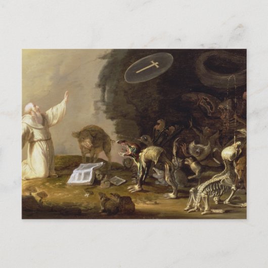 聖アンソニーの誘惑（パネル） ポストカード (正面)