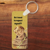 聖アンソニー宗教的カトリックおもしろいキーチェーン キーホルダー (裏面)