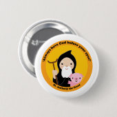 聖アンソニー素晴らし 缶バッジ (正面&裏面)