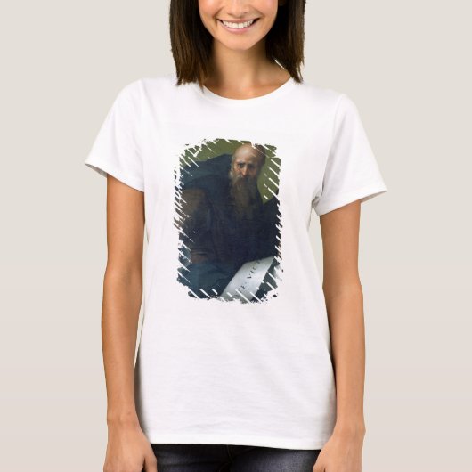 聖アンソニー・アボット(c.251-356) c.1518-19 (ca上の油) tシャツ (正面)