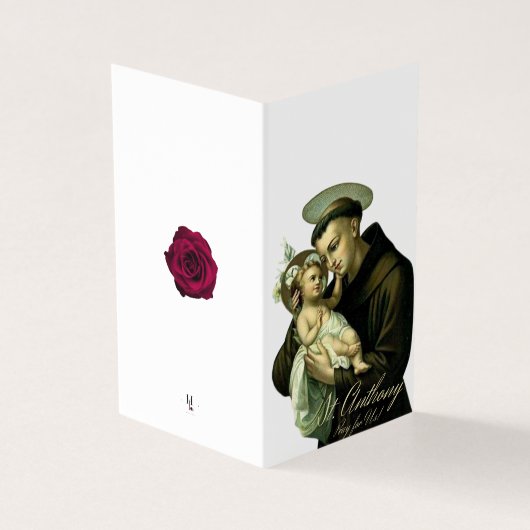 聖アンソニー・カトリック弔問サンキューカード (外部)