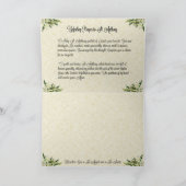 聖アンソニー・パドアとイエスカトリックの宗教 カード (内部)