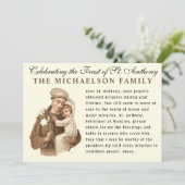 聖アンソニー·パドゥア·カトリック·祈りの言葉·カード カード (スタンド正面)