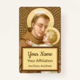 聖アントニーとキリストの子(JM 05;スタイル2) バッジ