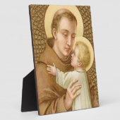 聖アントニーとキリストの幼児（JM 05） 8"x10" フォトプラーク (側面)