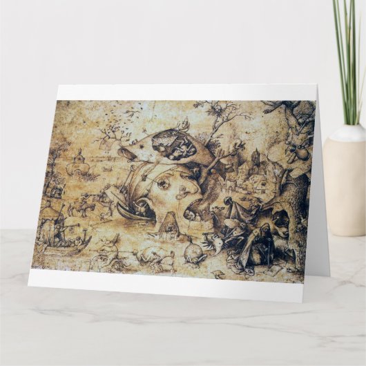 聖アントニーの誘惑、ピエー素晴らしター·ブルーゲル カード (正面)