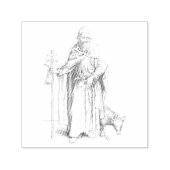 聖アントニー・オブ・エジプト、すべての修道士の父 セルフインキングスタンプ (デザイン)