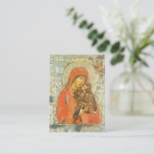 聖アンナとトートコス妊娠祈りの言葉カード プレイスカード (スタンド正面)