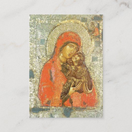 聖アンナとトートコス妊娠祈りの言葉カード プレイスカード (正面)