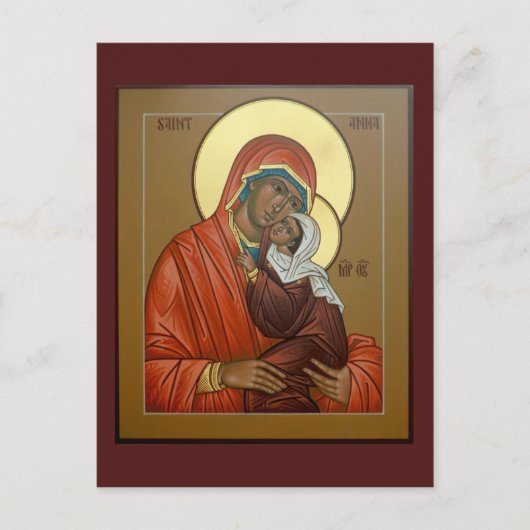 聖アンナの祈祷カード ポストカード (正面)