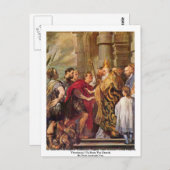 聖アンブロスとテオドシウス帝 ポストカード (正面/裏面)