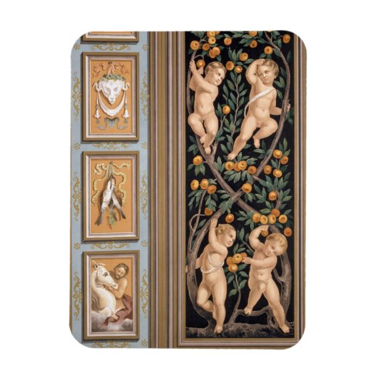 聖アンブロリオ教会のキューピッドのフレスコ マグネット (縦)