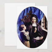 聖アンヘラ・メリチ 処女および設立者 招待状 (正面/裏面)