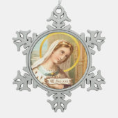 聖アーデルハイト、神聖ローマ帝国皇帝妃(LT 03) スノーフレークピューターオーナメント (正面)