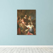 聖イシドレと井戸での奇跡 キャンバスプリント (インサイチュ (ウッドフロア))